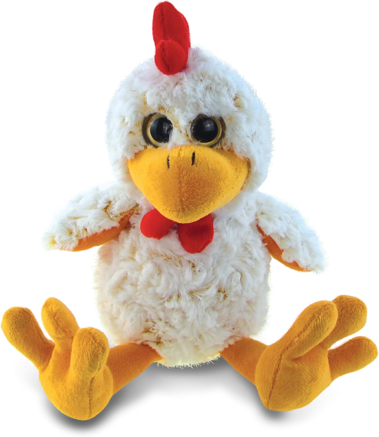 Puzzled DolliBu Plush Rooster - 9 Inch Huggable Sitting Toy