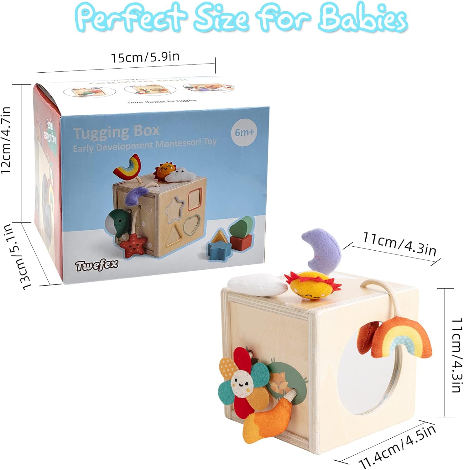 Twefex Pull String Activity Toy for 6-12 Months