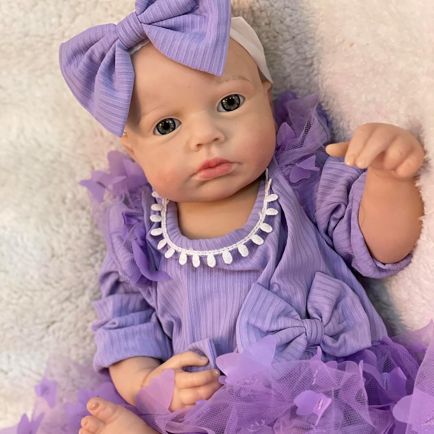 OtardDolls Realistic 18 Inch Silicone Baby Doll Set