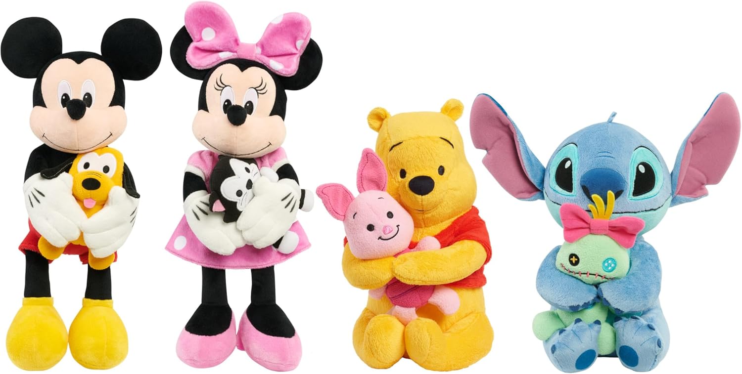 Disney Classics Lil Friends Minnie Mouse and Figaro Plush Stuffed Animal