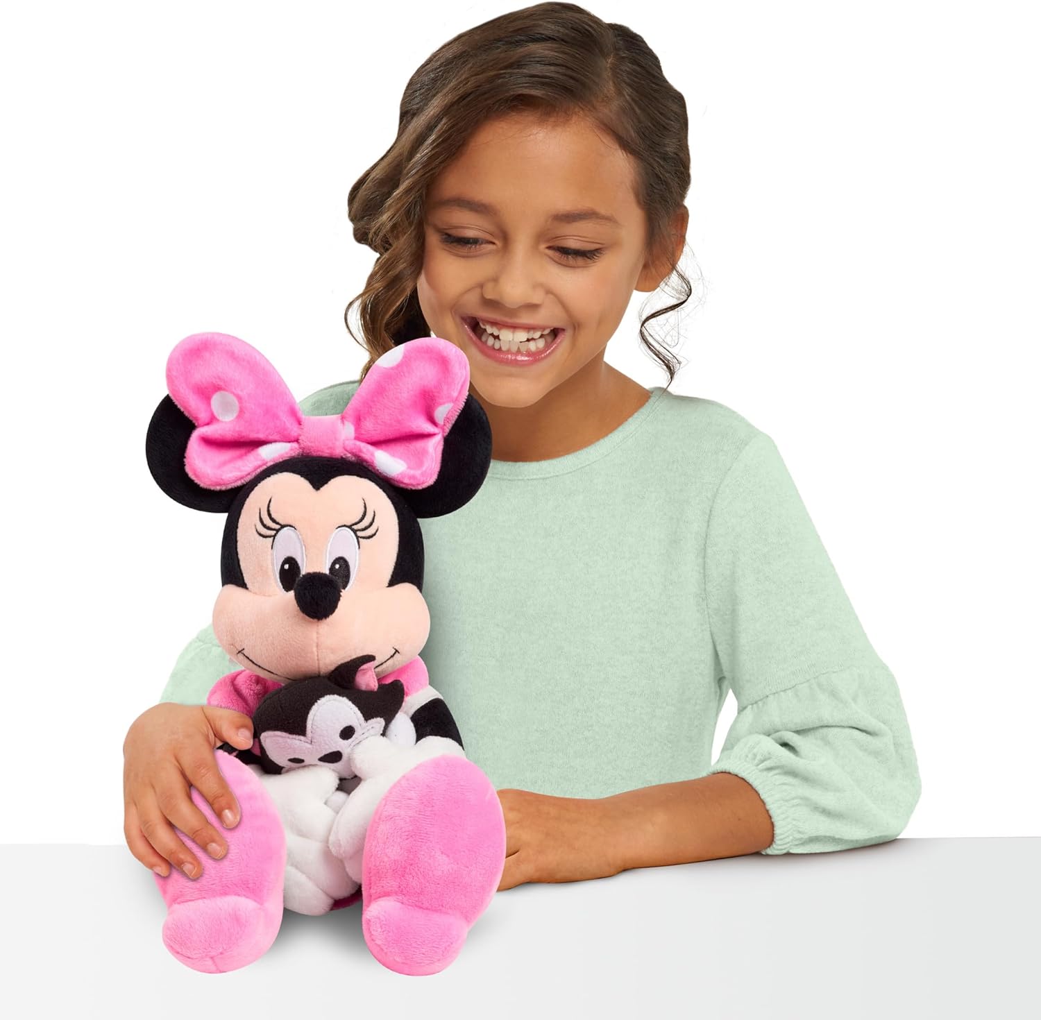 Disney Classics Lil Friends Minnie Mouse and Figaro Plush Stuffed Animal