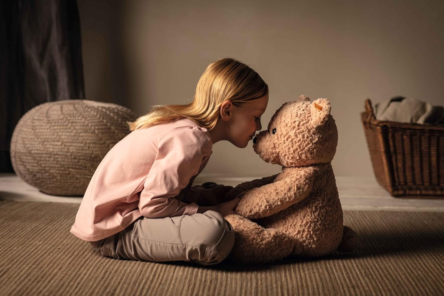 Steiff Jimmy Teddy Bear 55cm Cuddly Plush Toy