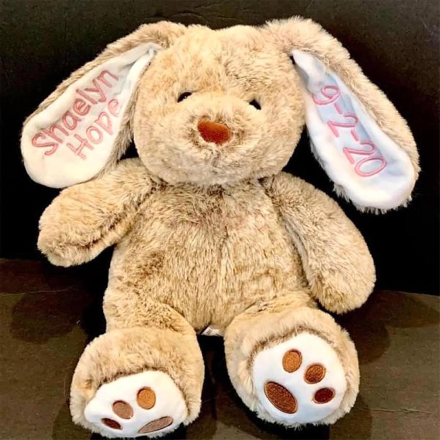 Personalized Plush Bunny Toy for Kids Soft Easter Gift