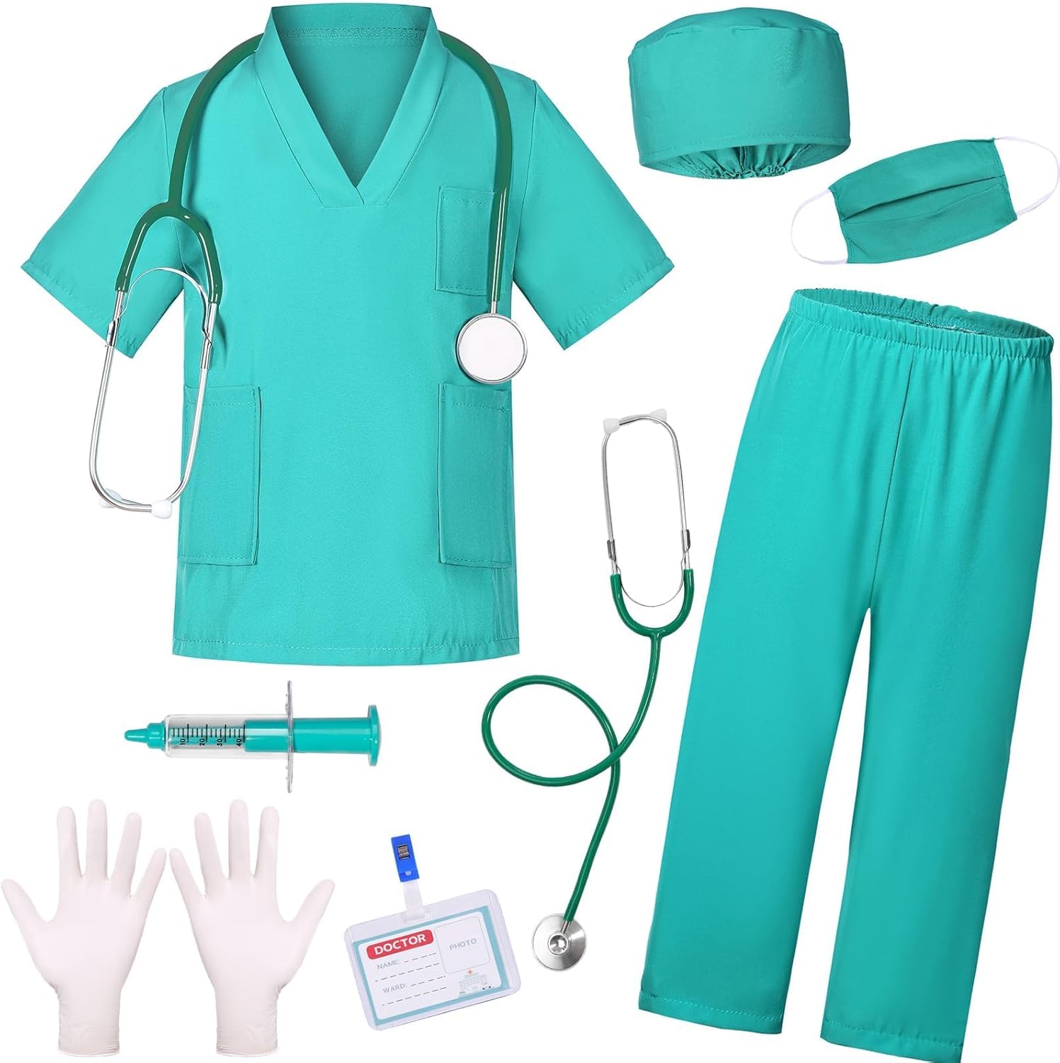 Doctor Costume for Kids Toddler Girls Boys Halloween Party Dress Up
