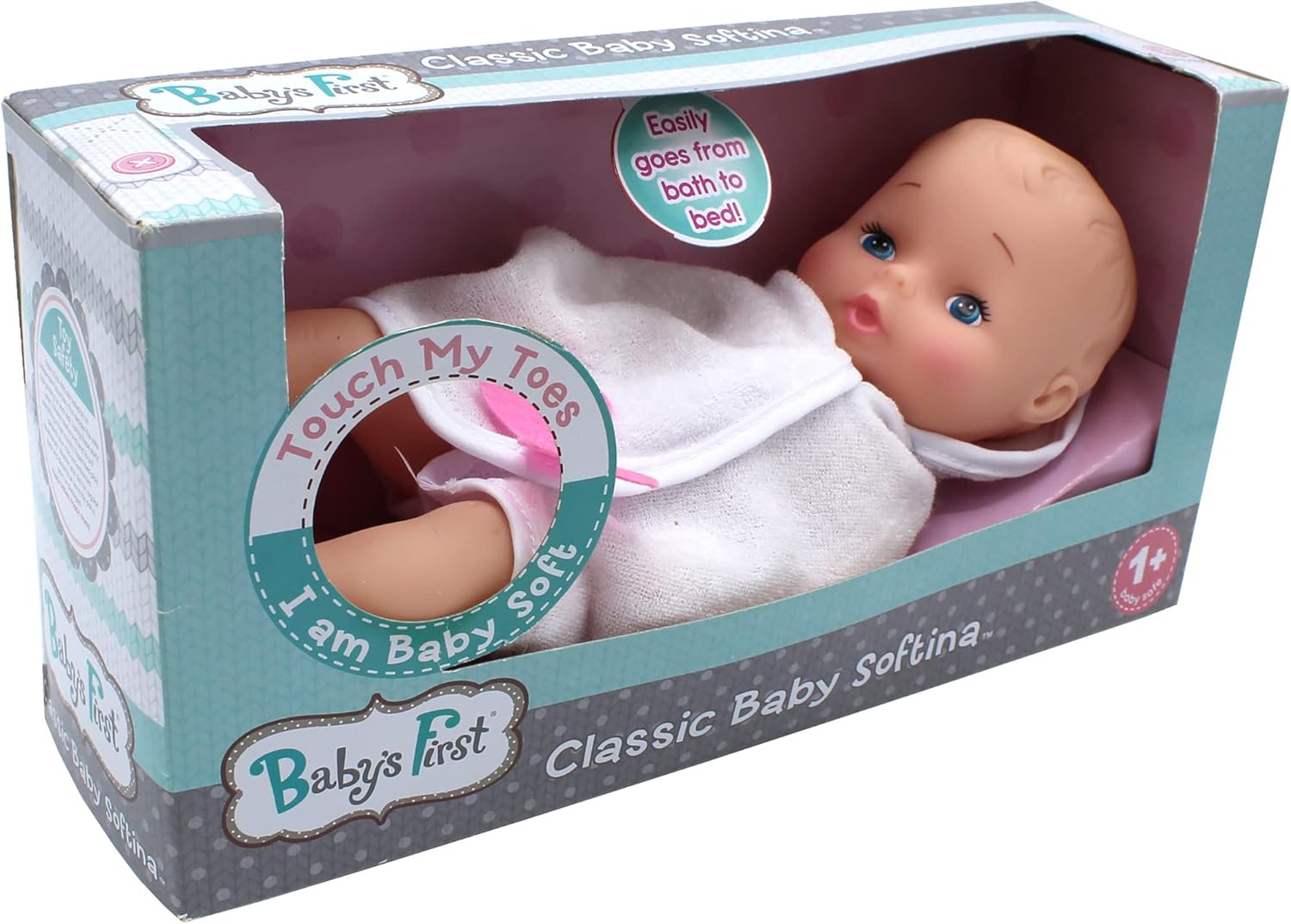 Babys First Bathtime Baby Softina Doll