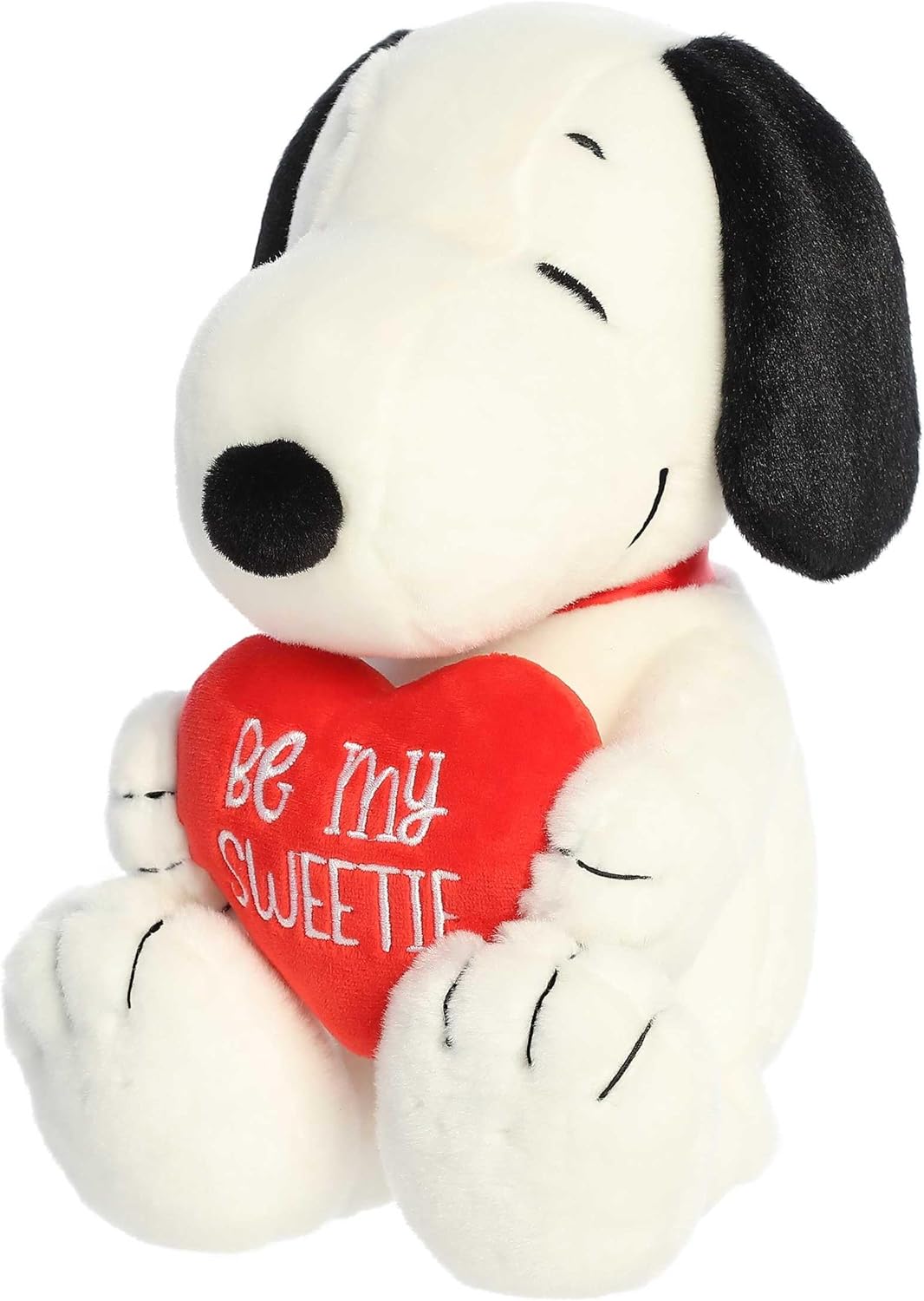 Aurora Snoopy Be My Sweetie Stuffed Animal - 11 Inches White
