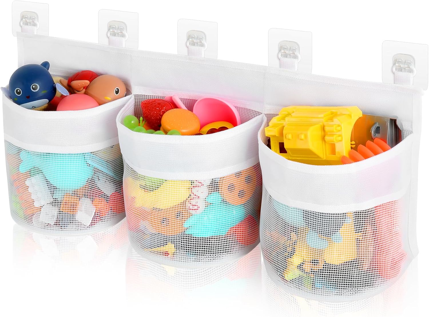Satumho Bath Toy Storage Organizer White