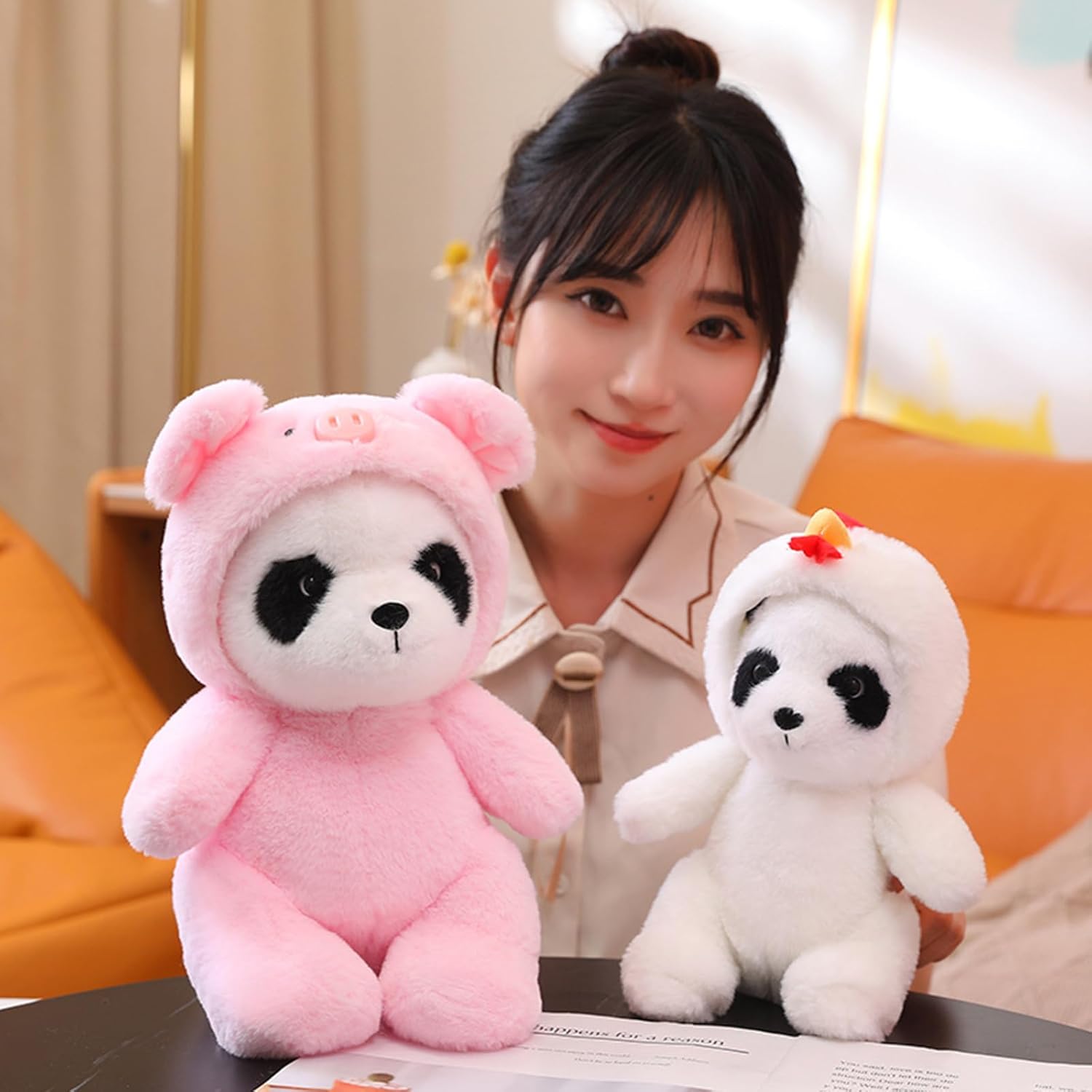 CASAGOOD Stuffed Panda Chick Costume Plush Toy 12 Inch