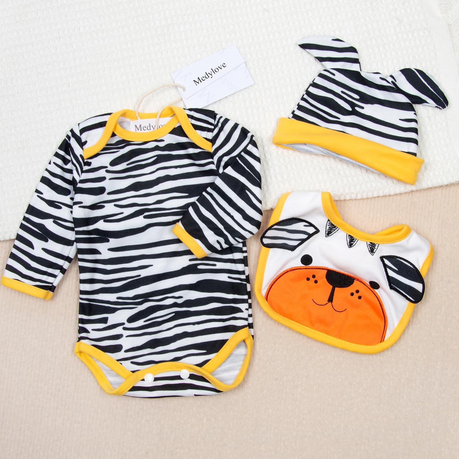 Medylove 22 Reborn Baby Boy Tiger Outfit 5 Pieces 1