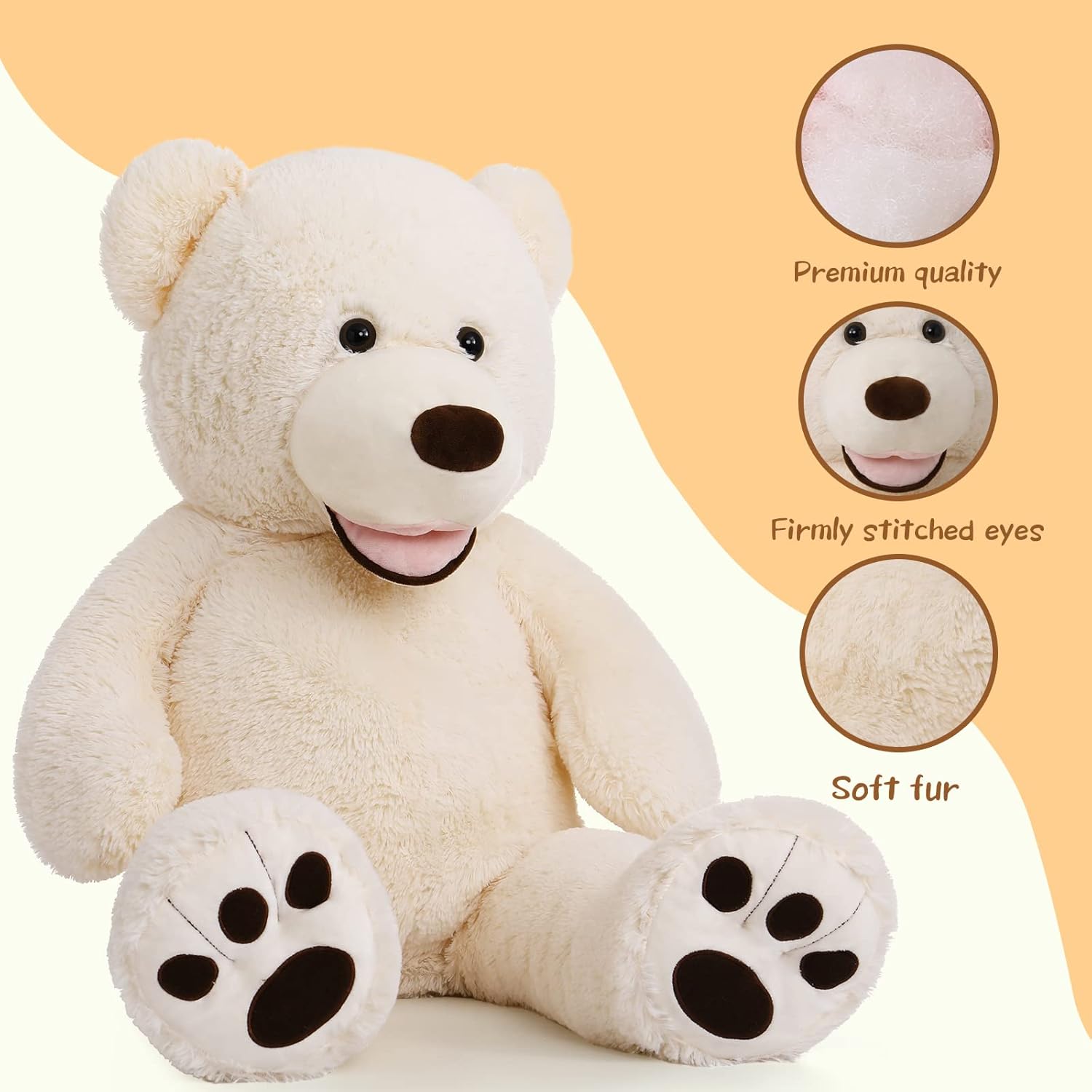 MorisMos 39 Inch Giant Teddy Bear Plush