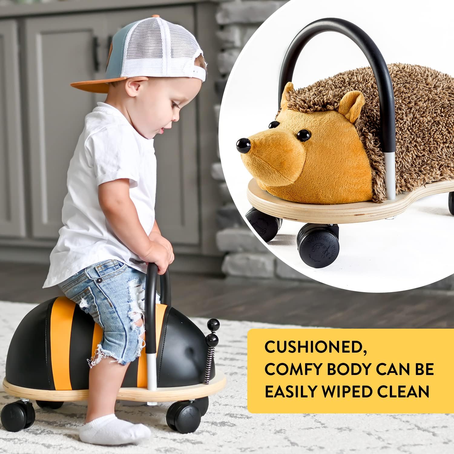 Prince Lionheart Ride-On Toy for Kids with Hedgehog Design