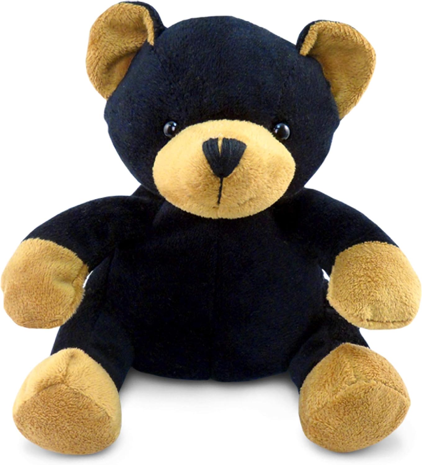 DolliBu Plush Black Bear Stuffed Animal - 6 Inches
