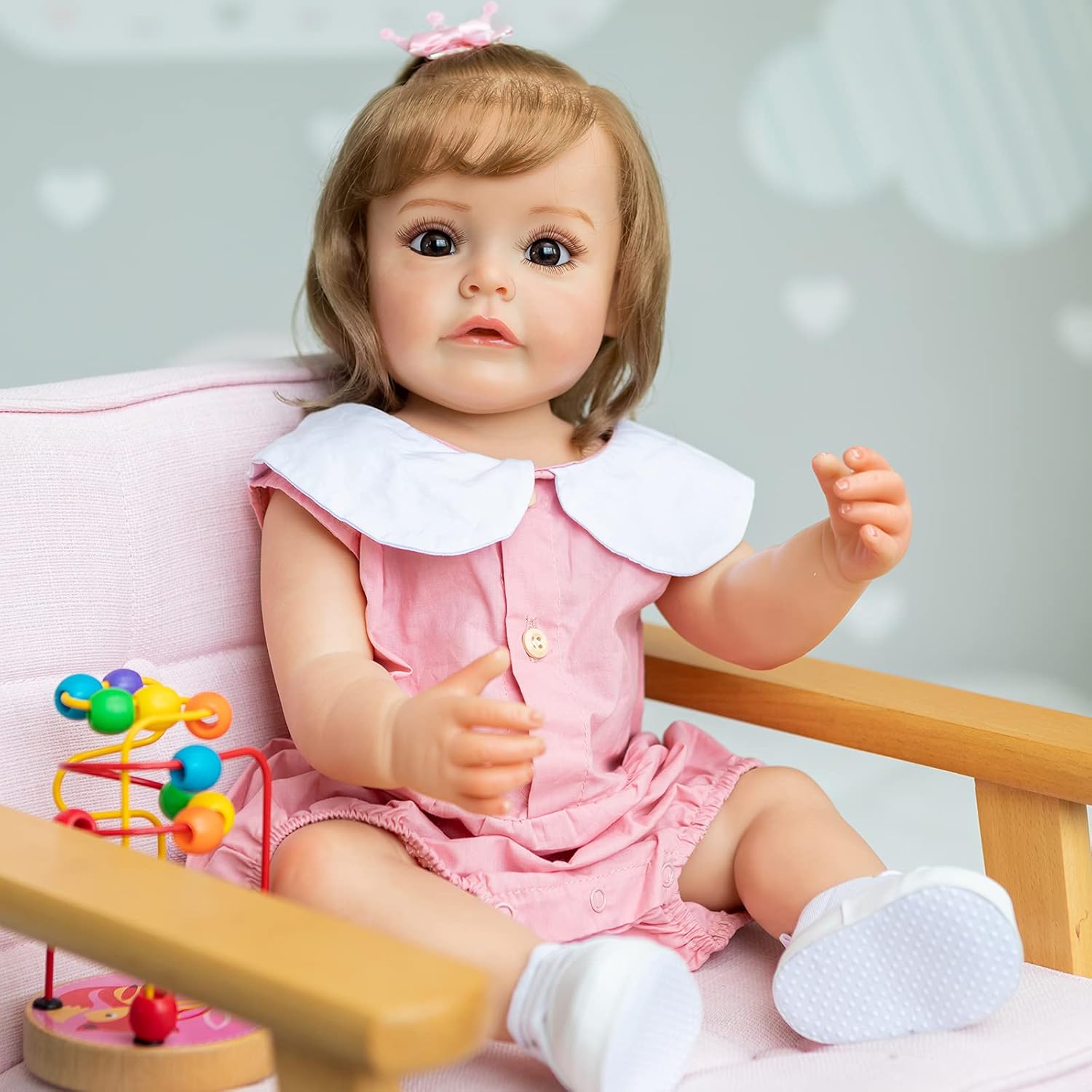 Angelbaby 55cm Handmade Silicone Baby Doll with Accessories