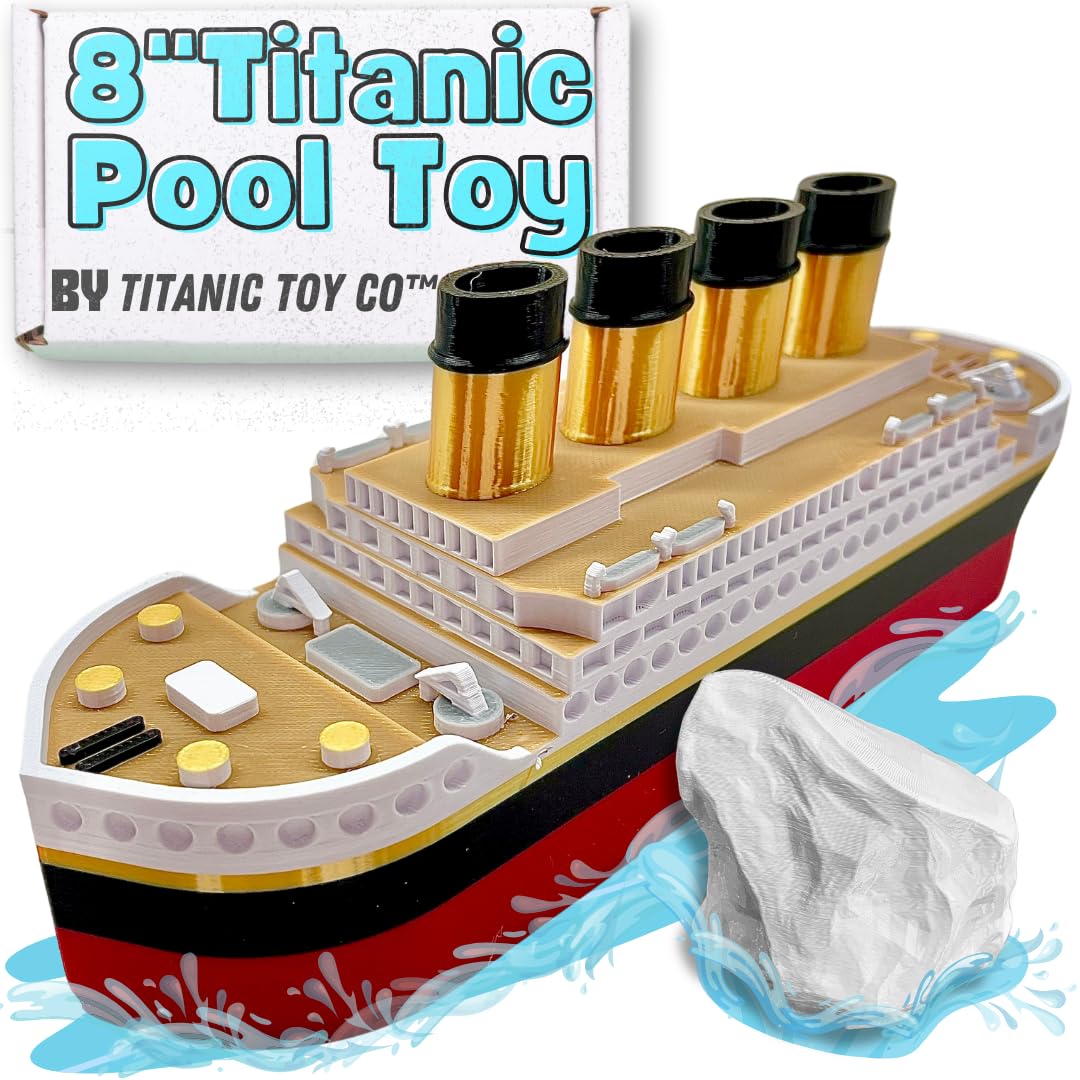 8 Inch Titanic Pool Toy and Bath Toy for Kids