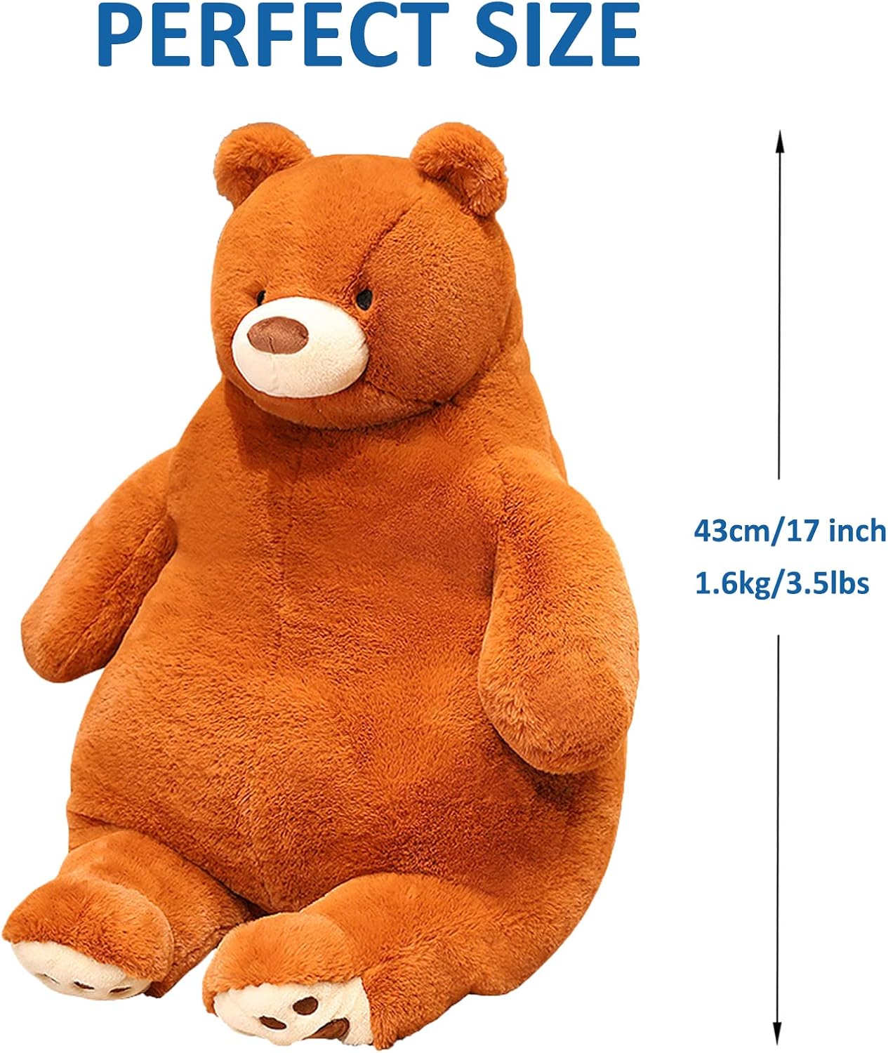 Ronivia Weighted Bear Plush Pillow 17 35 lbs