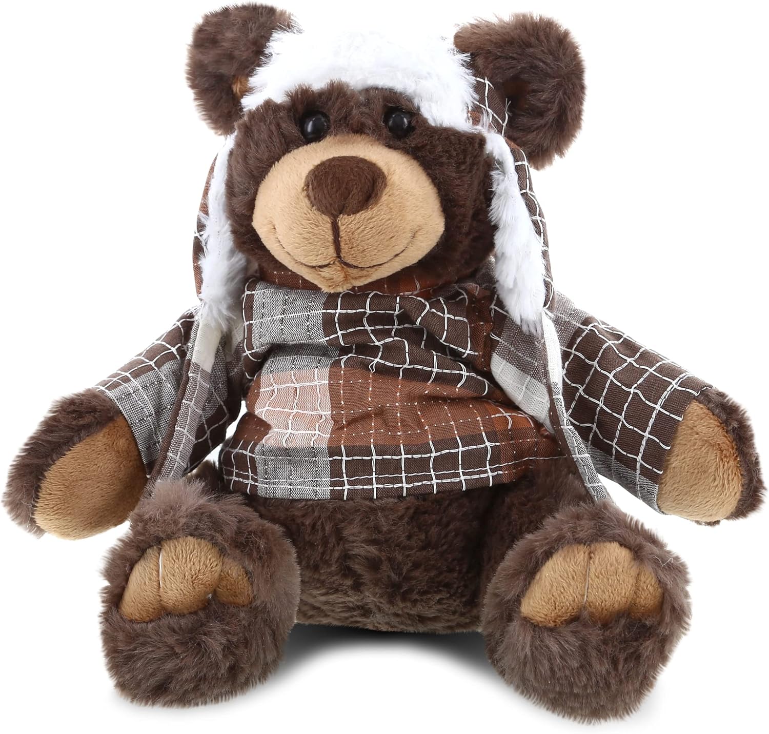 Puzzled DolliBu Plush Brown Bear - 11 Inches