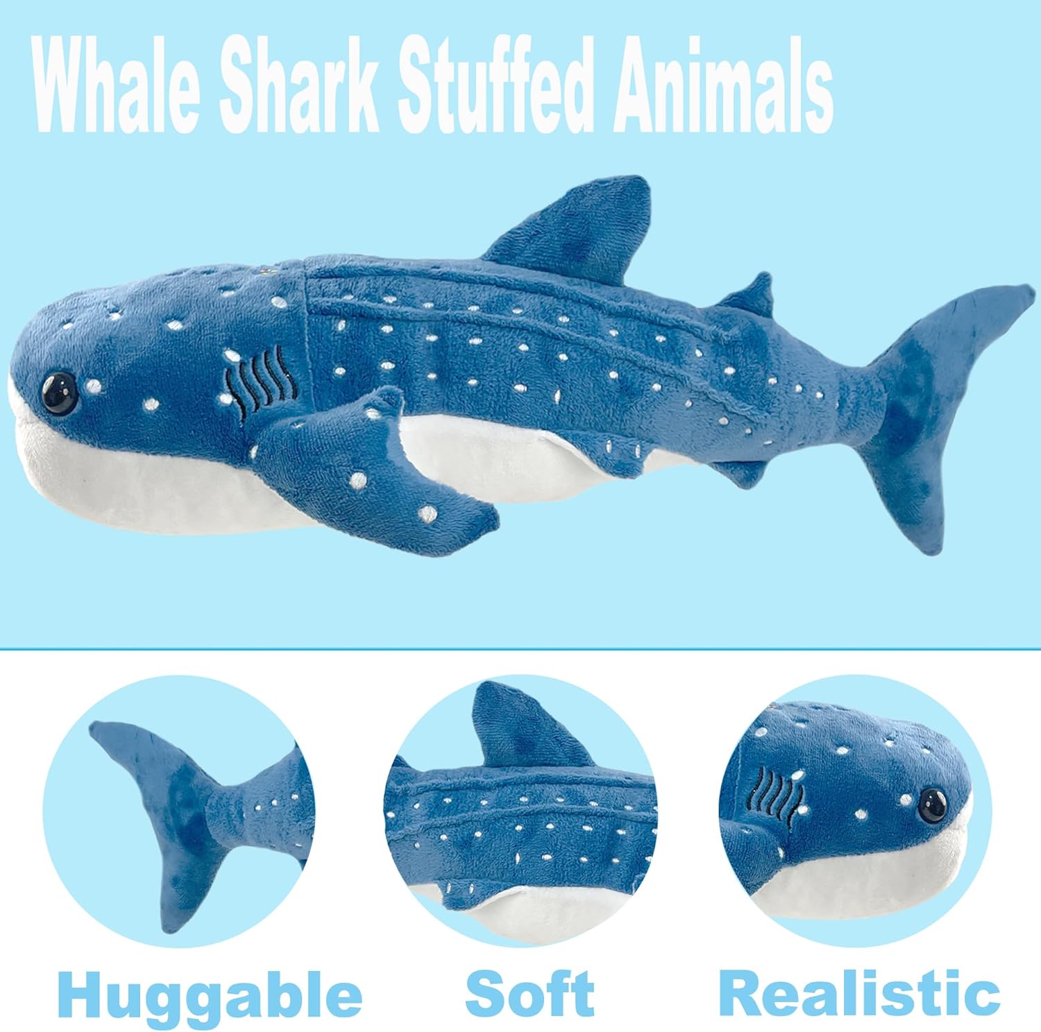 185 Inch Whale Shark Plush Toy Pillow For Kids