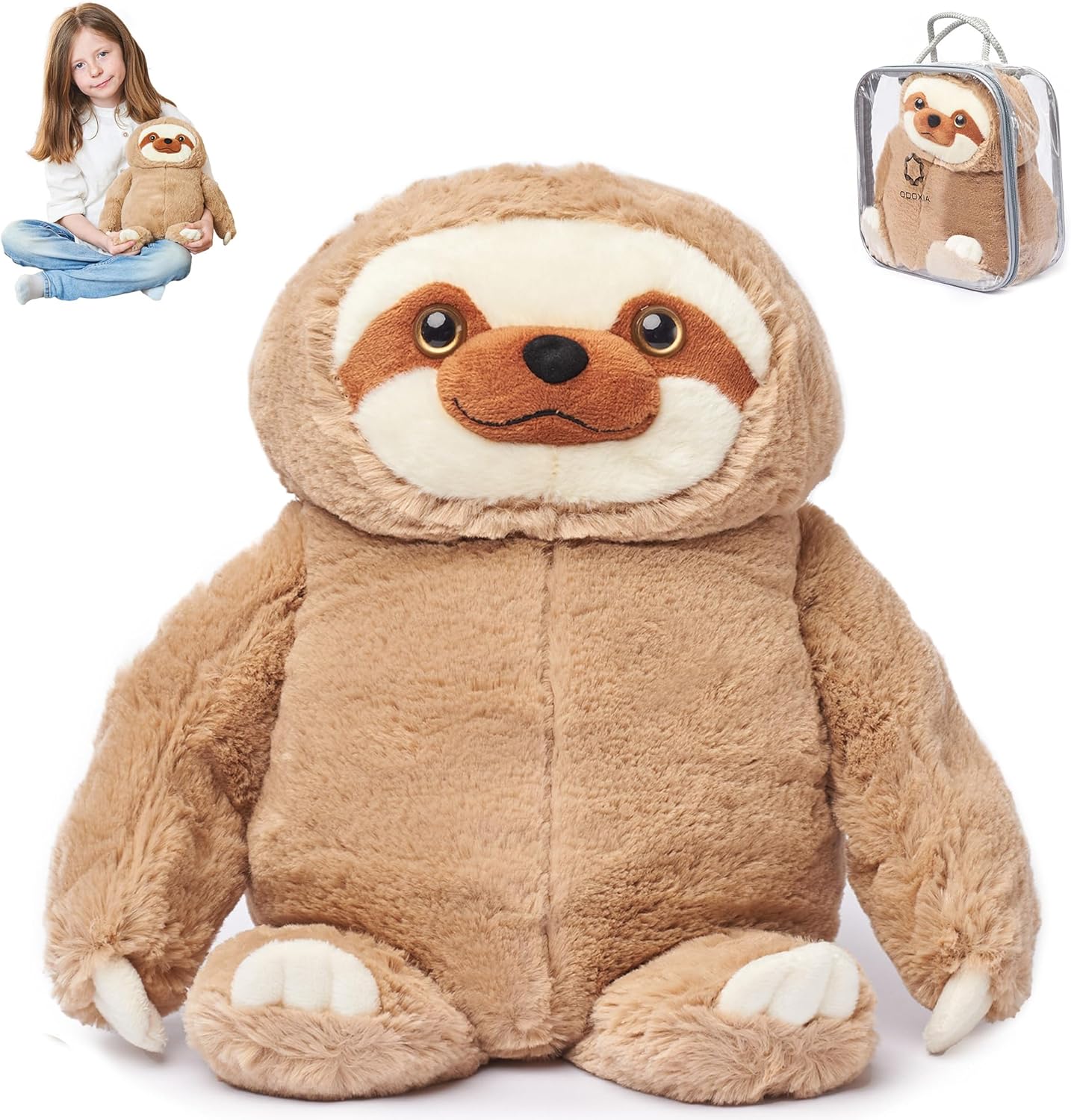 ODOXIA Weighted Sloth Plush for Anxiety Relief