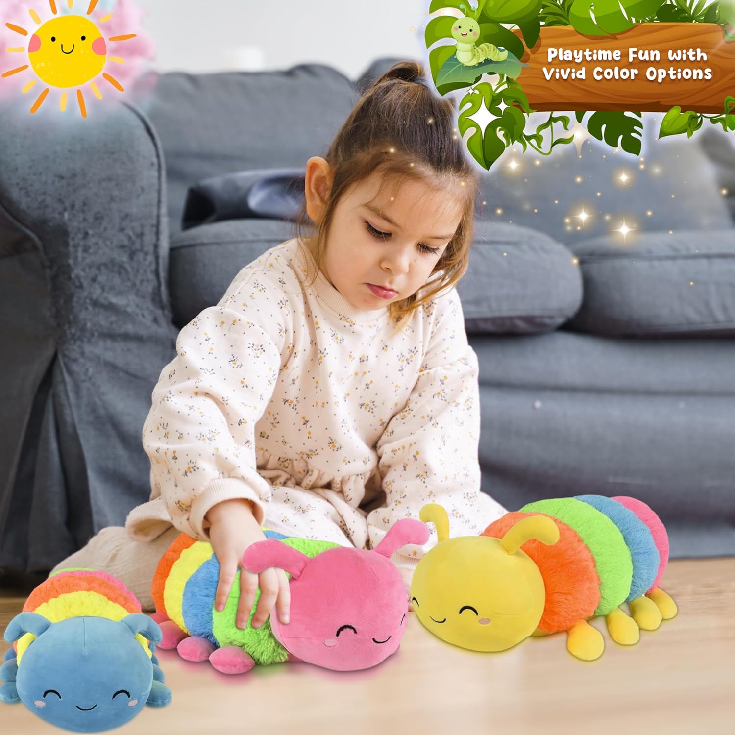 Forest Twelfth 20 Soft Caterpillar Plush Toy