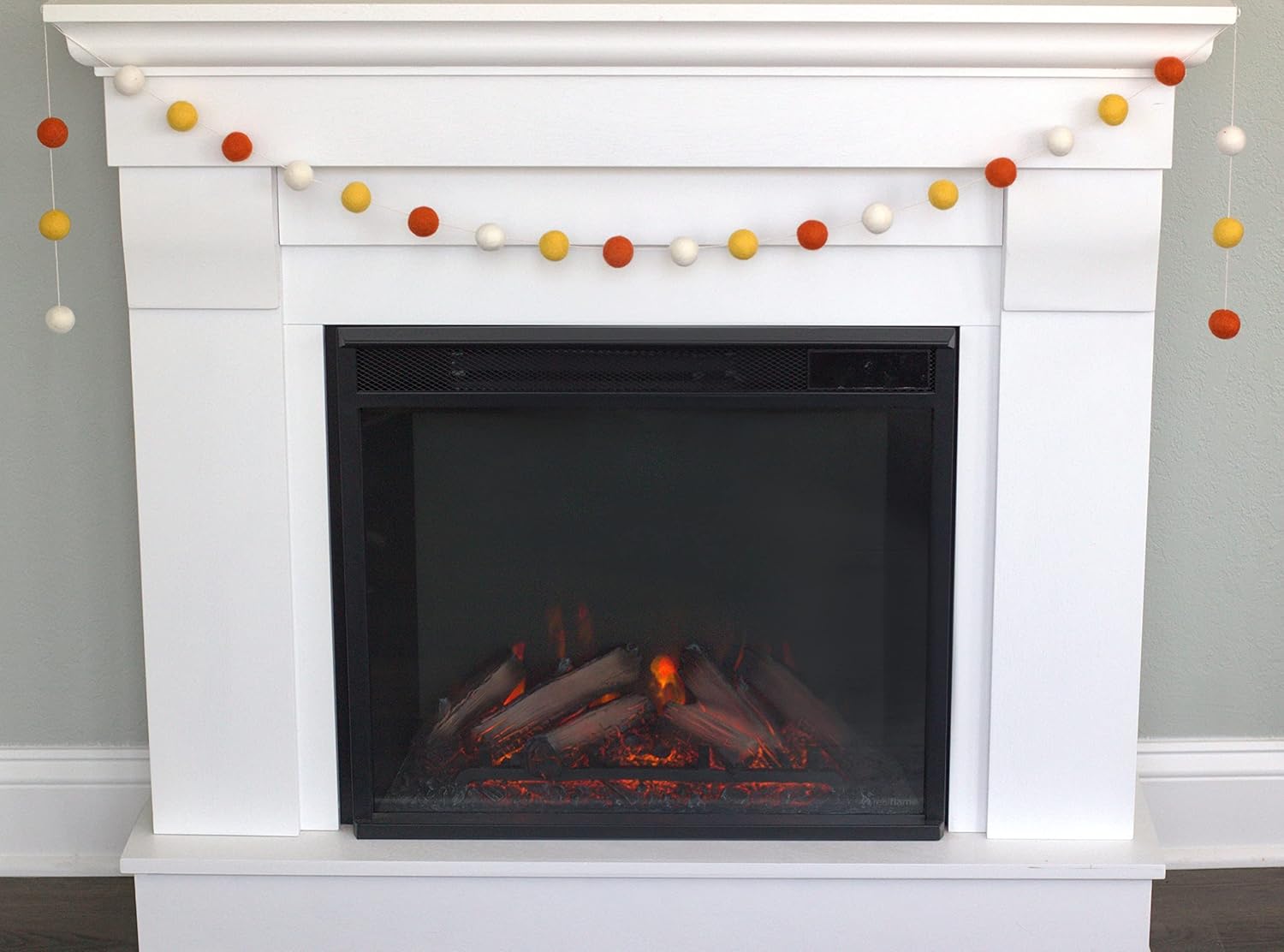 Matthew and Mae Halloween Felt Ball Garland