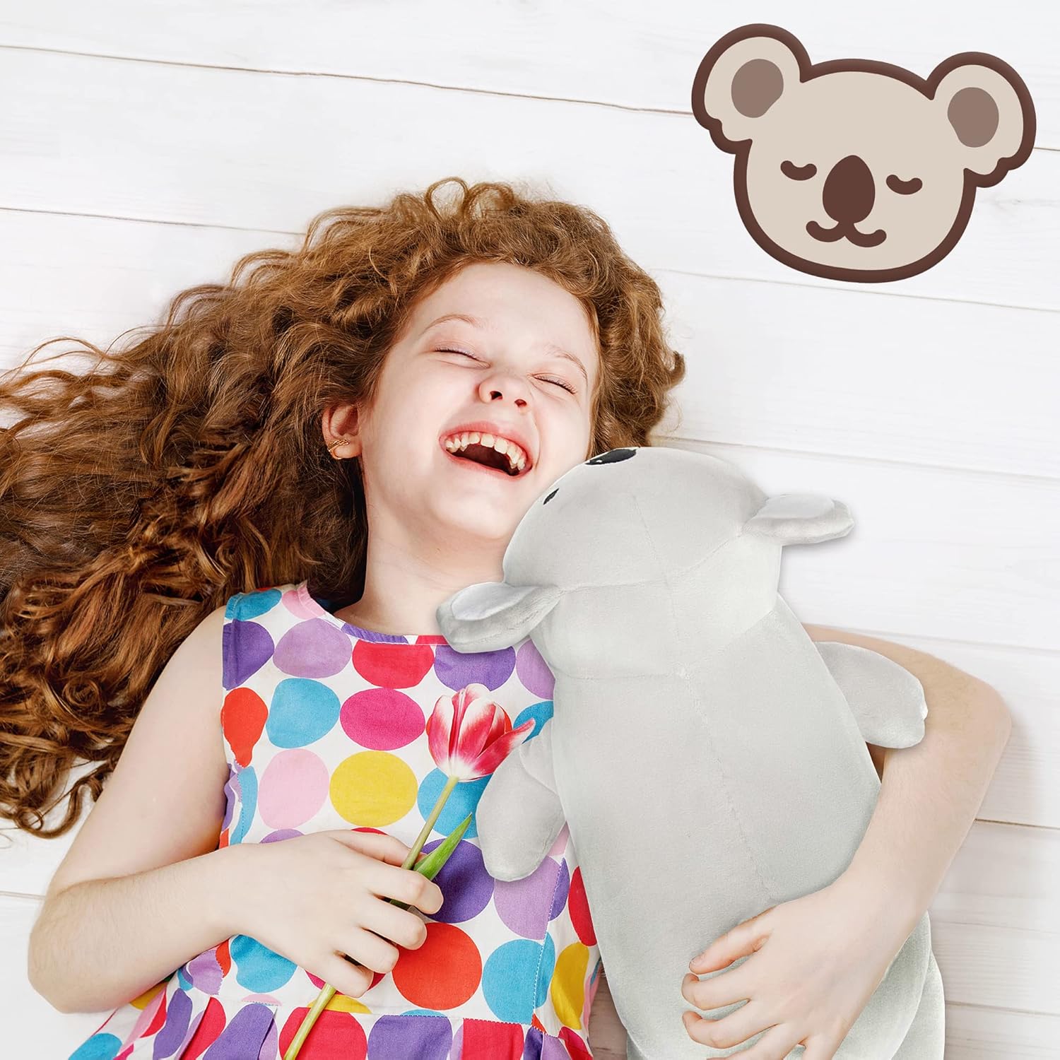 Cute Koala Bear Plush Pillow for Kids