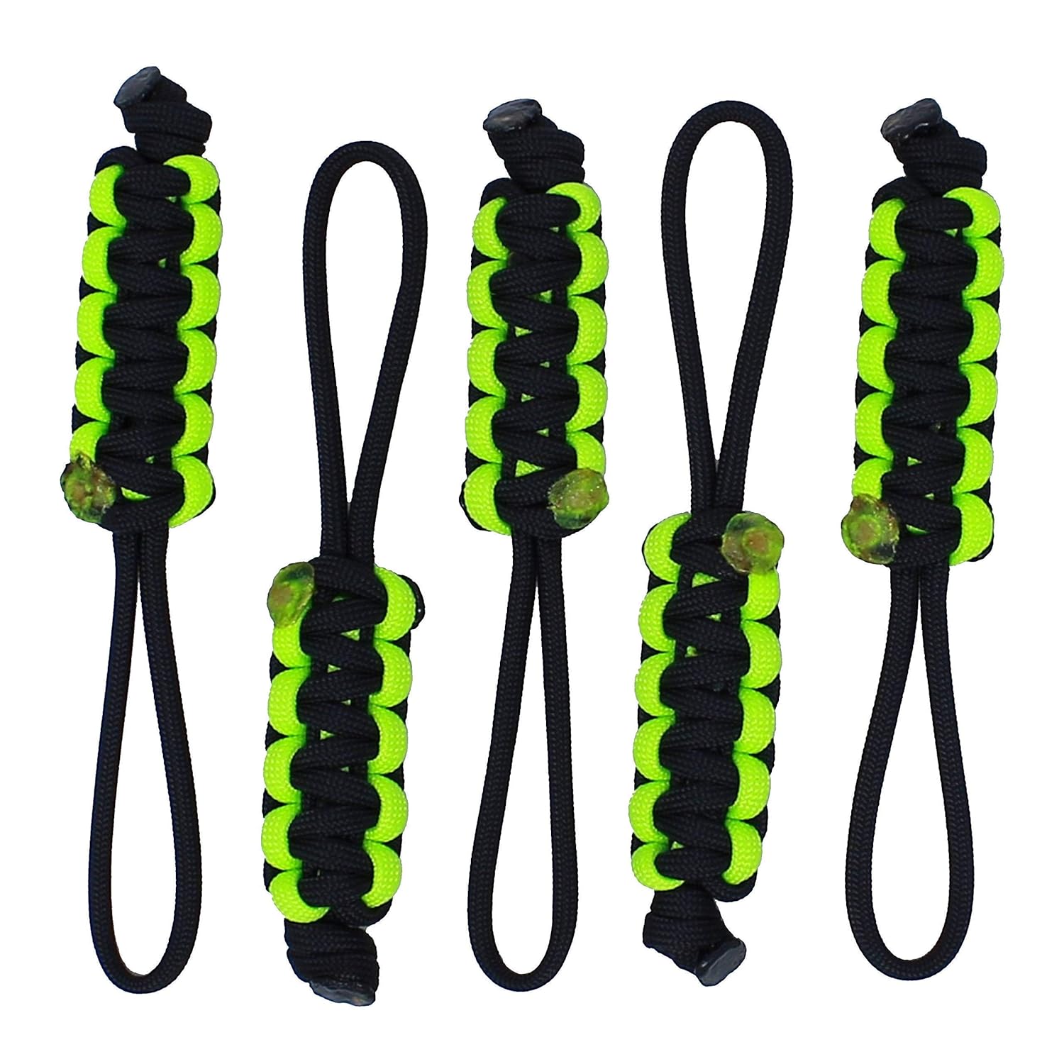 BGTV BubbasGarageTv Large Heavy Duty Paracord Zipper Pulls