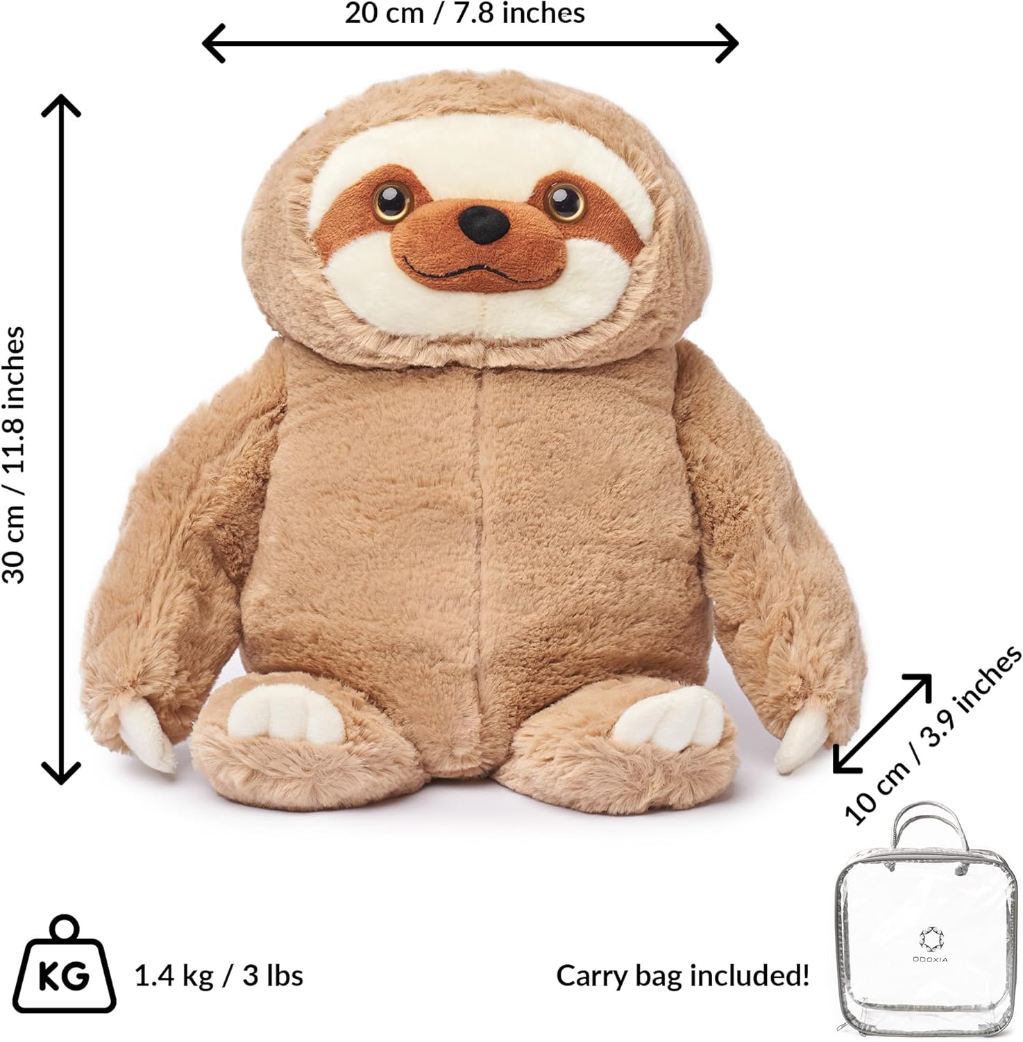 ODOXIA Weighted Sloth Plush for Anxiety Relief