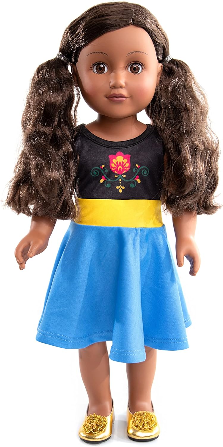 Little Adventures Twirl Princess Dress Alpine - Machine Washable for Dolls