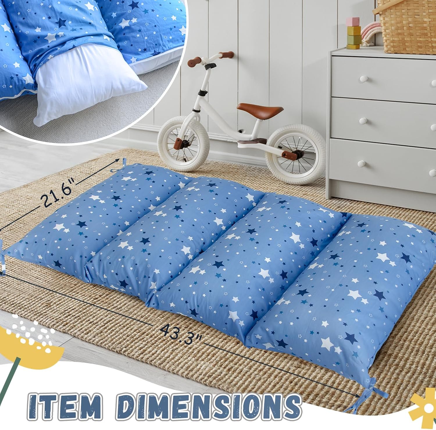 Sherilyn Floor Cushion Arch with Pillow and Cover