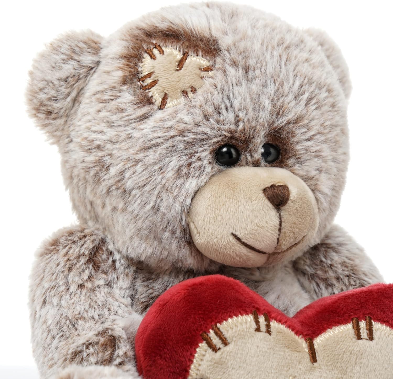 10 Inch Plush Teddy Bear with Red Heart Pillow