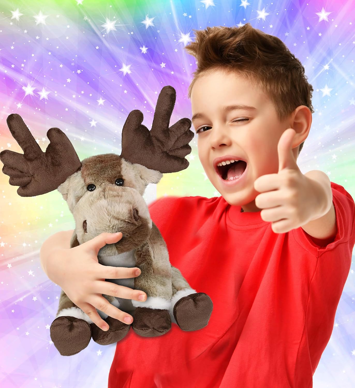 DolliBu Forest Floppy Moose Plush Toy - 105 Inches