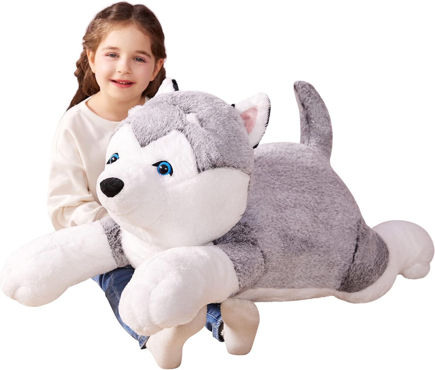 IKASA 30 Giant Husky Plush Stuffed Animal Toy