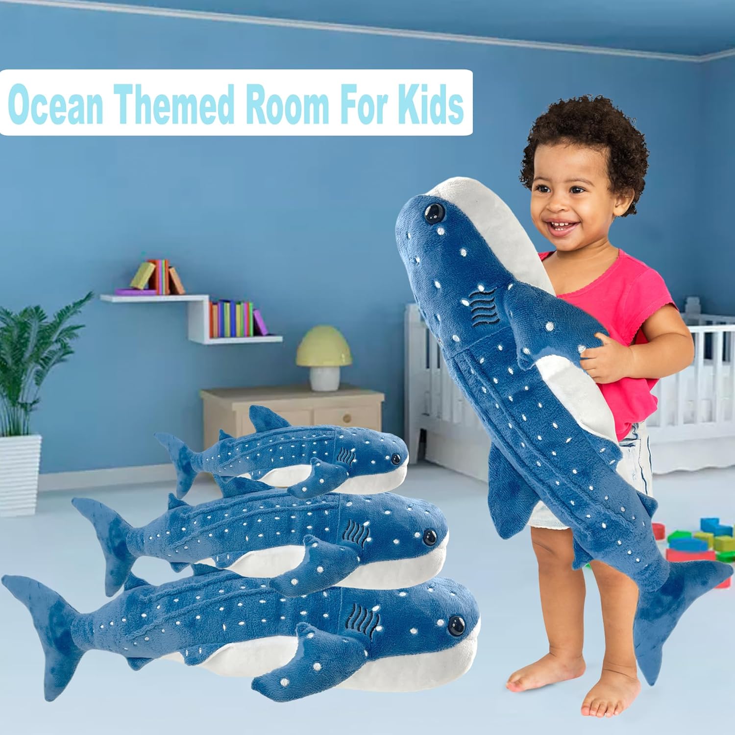 185 Inch Whale Shark Plush Toy Pillow For Kids