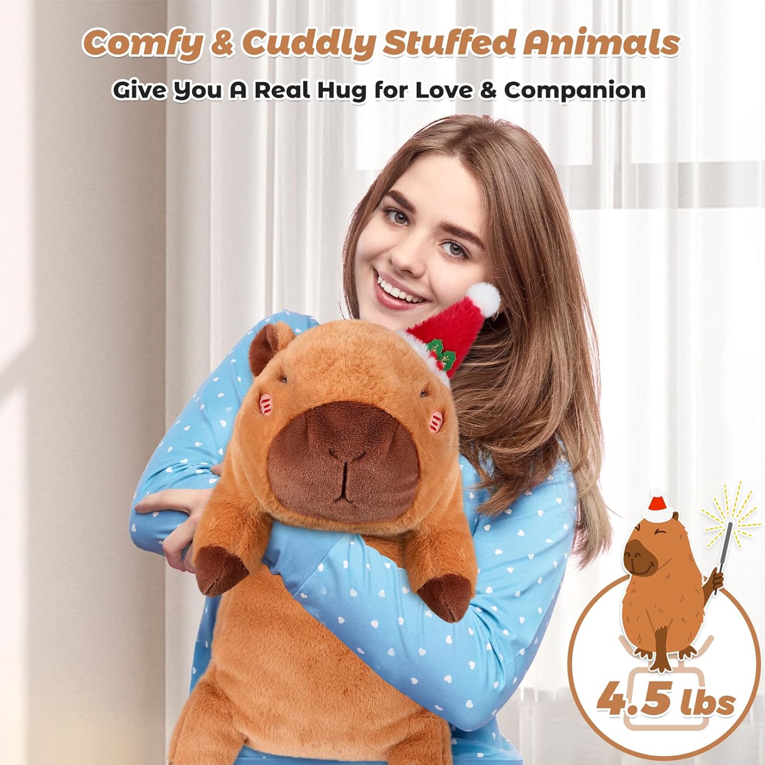 Bobbie Laxi 25 Capybara Weighted Plush Toy