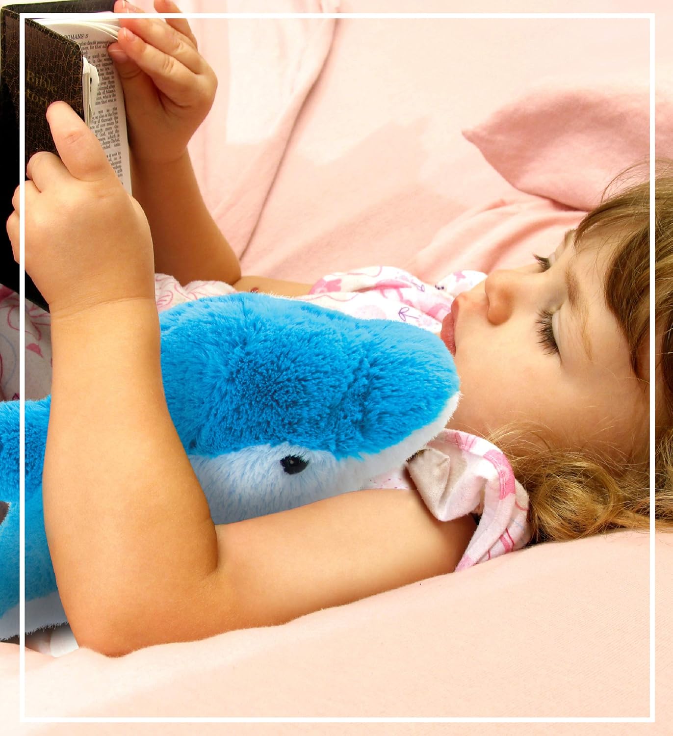 Puzzled DolliBu Plush Dolphin - 18 Inch Huggable Marine Blue Stuffed Animal