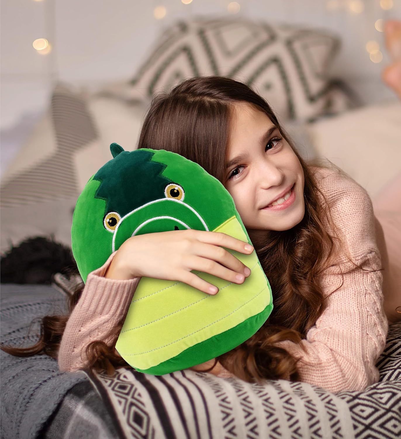 DolliBu Snug-Mooshies Alligator Plush Toy - 10 Inch Cute Soft Stuffed Animal