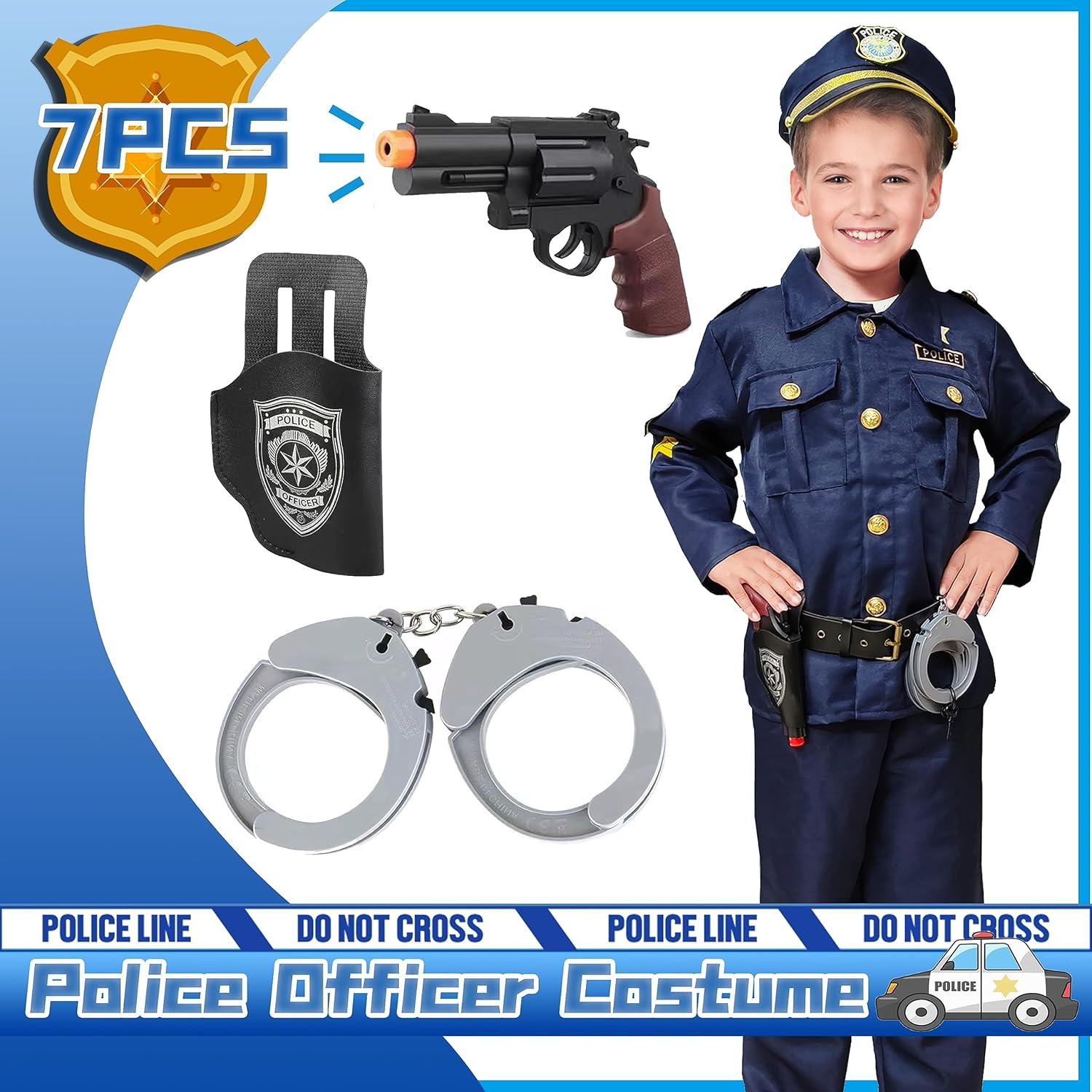 Kizzyland Police Officer Costume for Kids 1