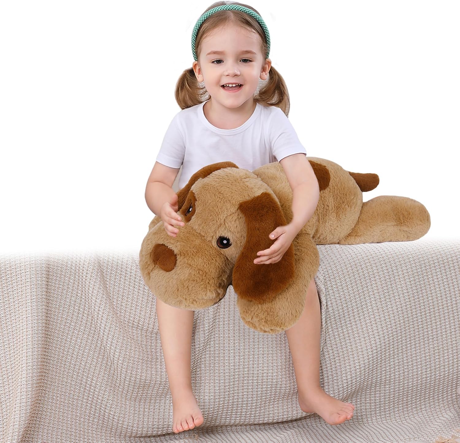 5 lbs Weighted Plush Dog for Kids Adults