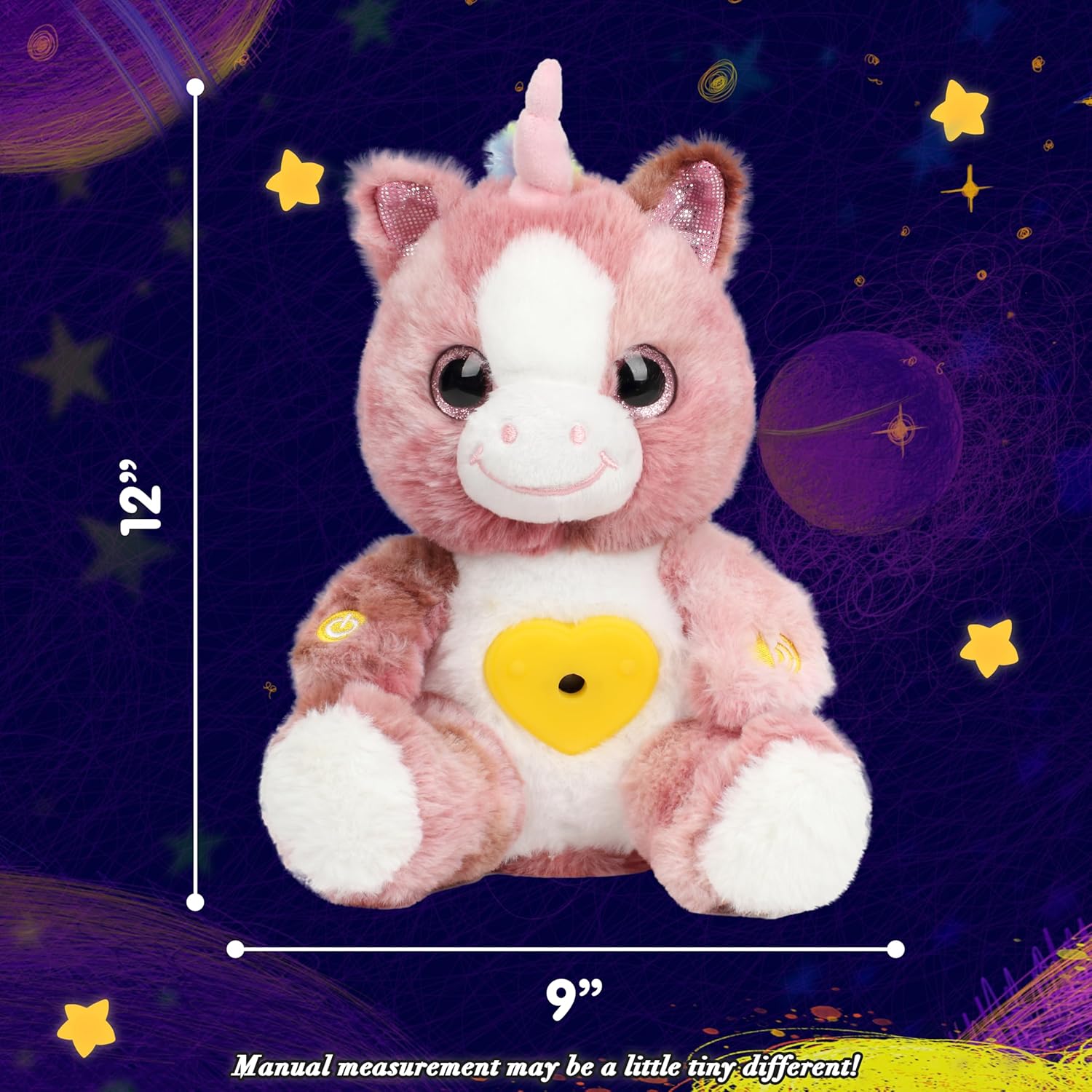 Cuteoy Plush Unicorn Star Projector Night Light 1