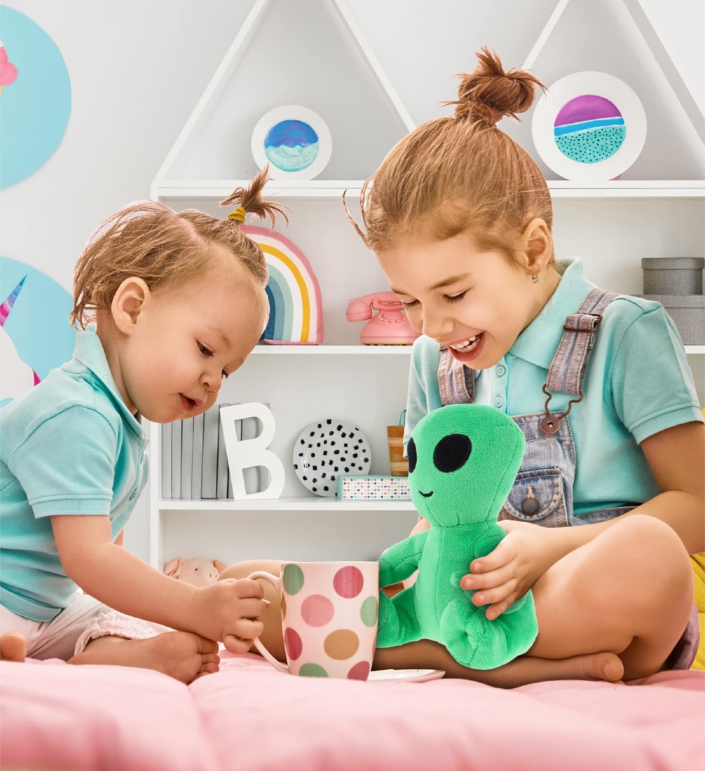 DolliBu Green Alien Plush Toy 6 Inches