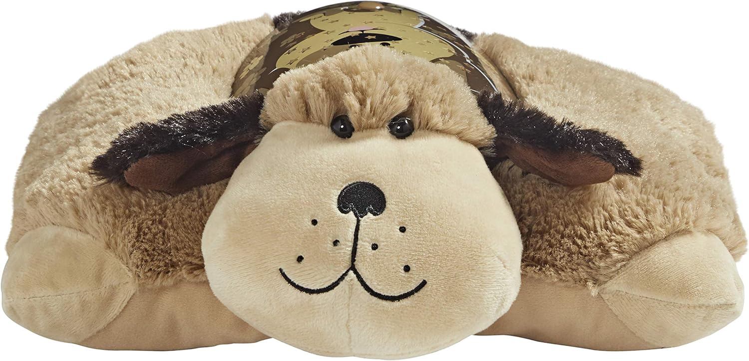 Pillow Pets Signature Snuggly Puppy Sleeptime Lite Brown