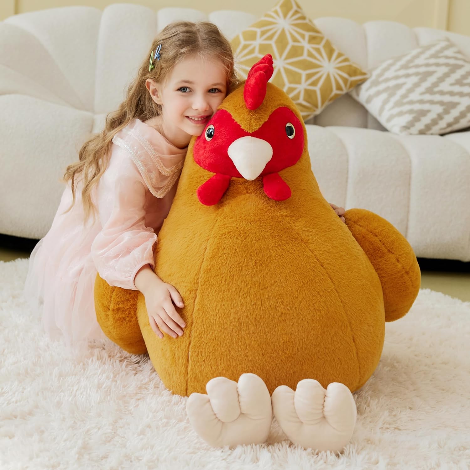 IKASA Giant Chicken Plush Toy 255 Inches
