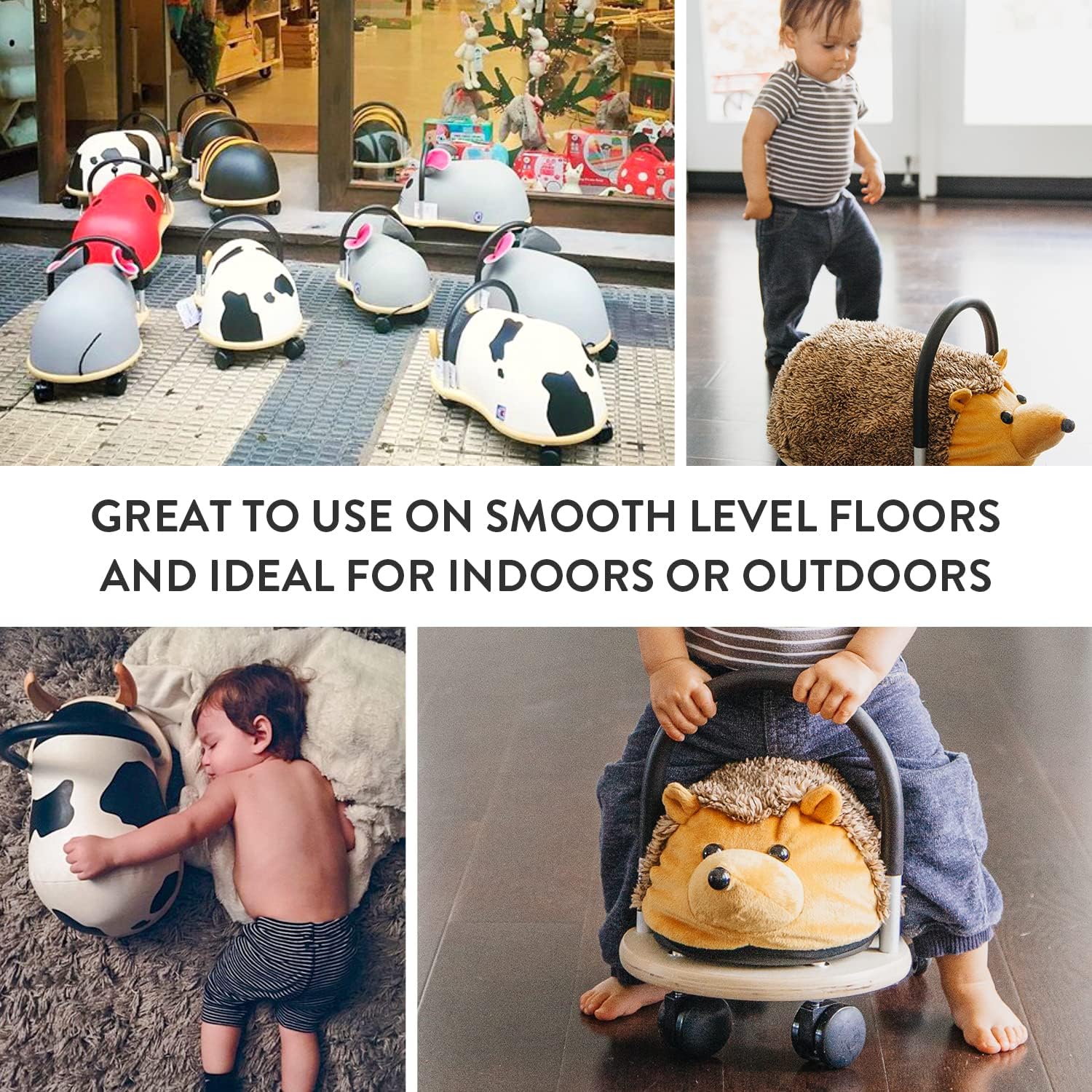 Prince Lionheart Ride-On Toy for Kids with Hedgehog Design