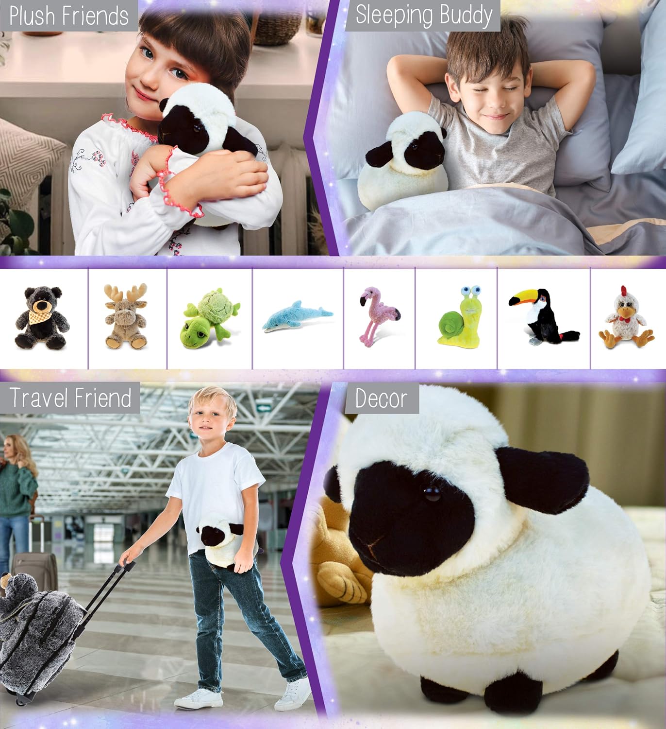 Puzzled DolliBu Valais Blacknose Sheep Stuffed Animal