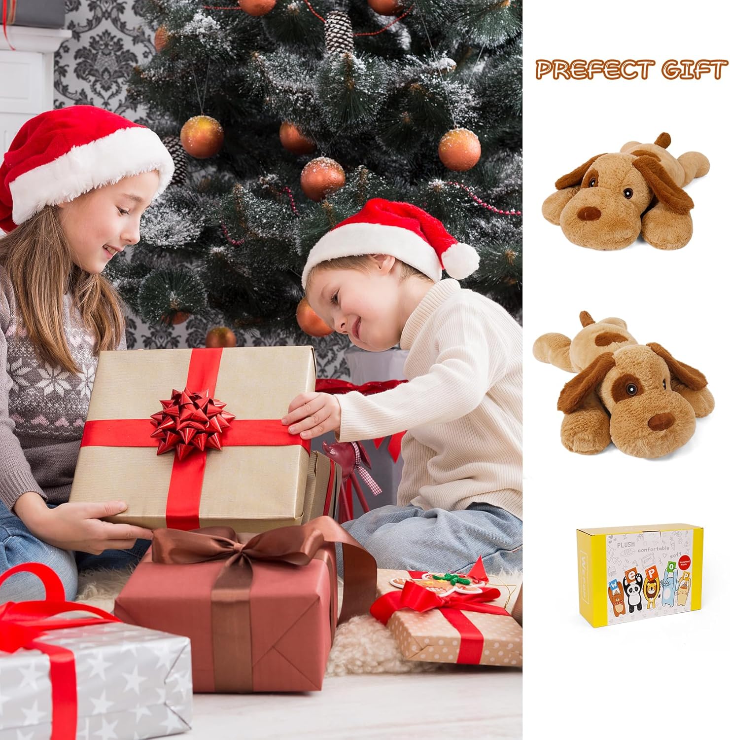 Gubuy 5lbs Dog Weighted Plush Toy 24in