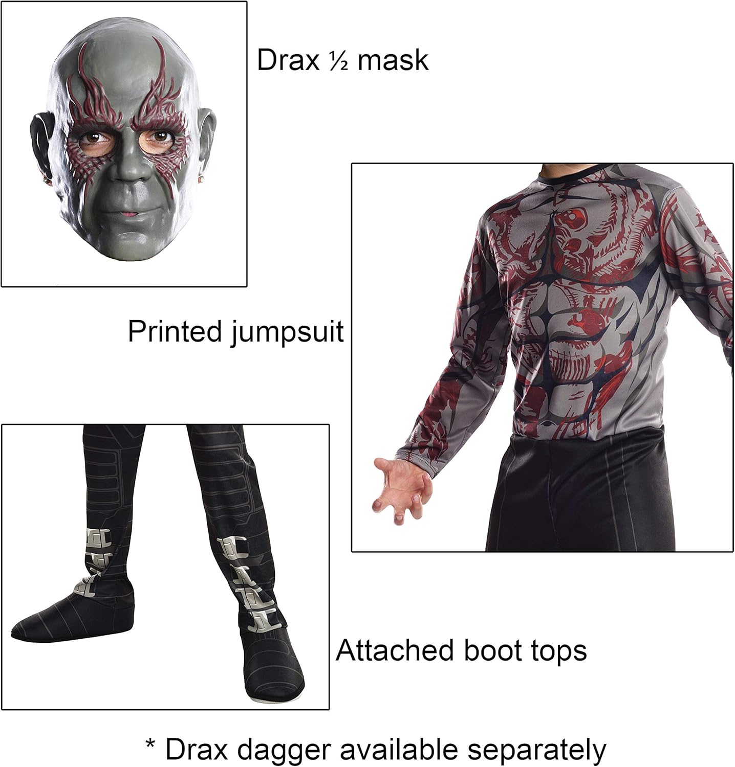 Rubies Drax Costume Mask for Kids 1