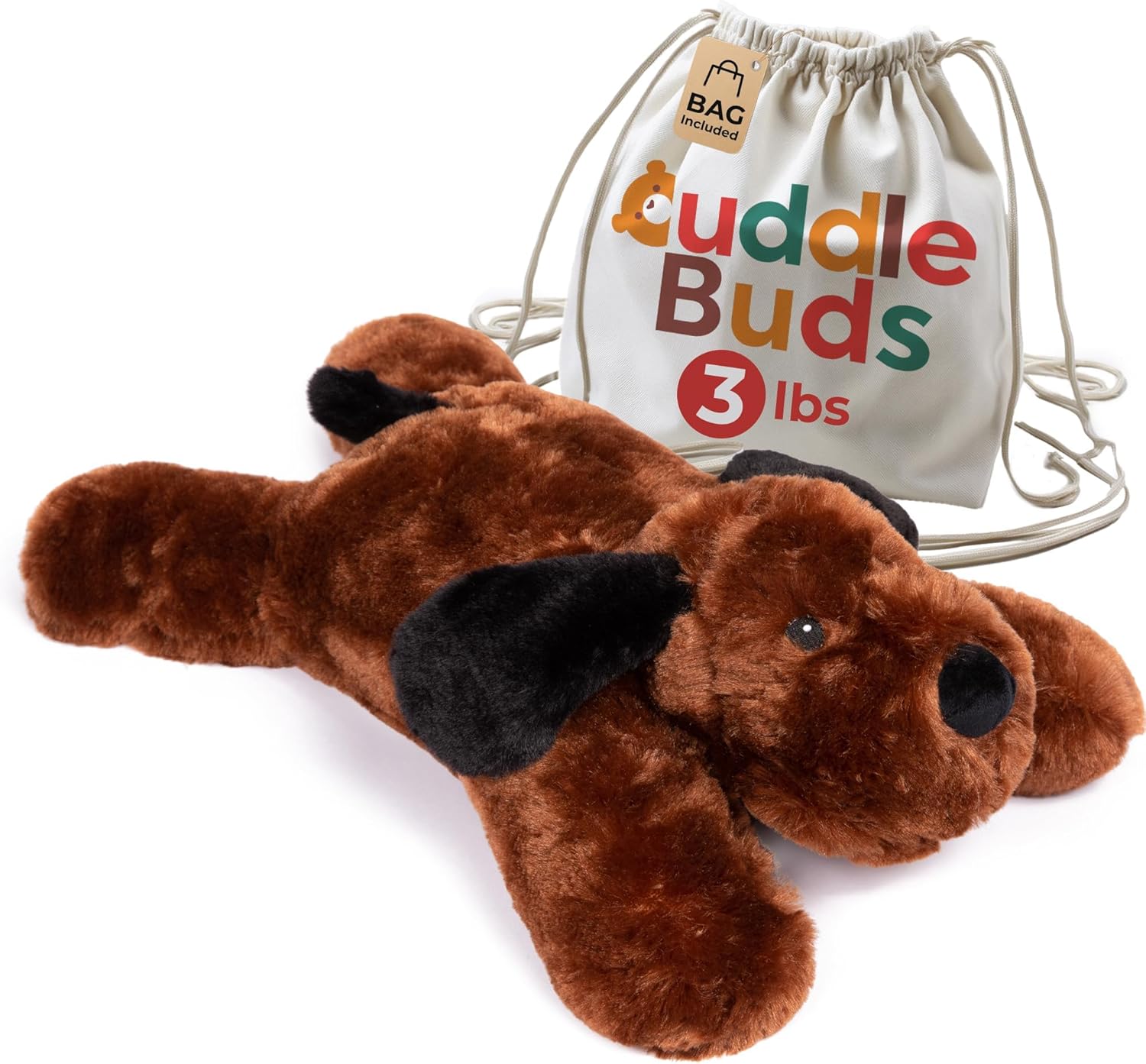 Cuddle Buds Weighted Plush Dog Toy 3lbs 20