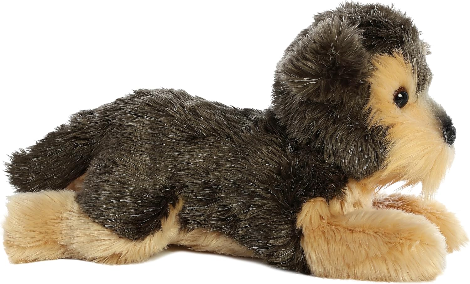 Aurora Adorable Flopsie Yorky Stuffed Animal - Gray 12 Inches