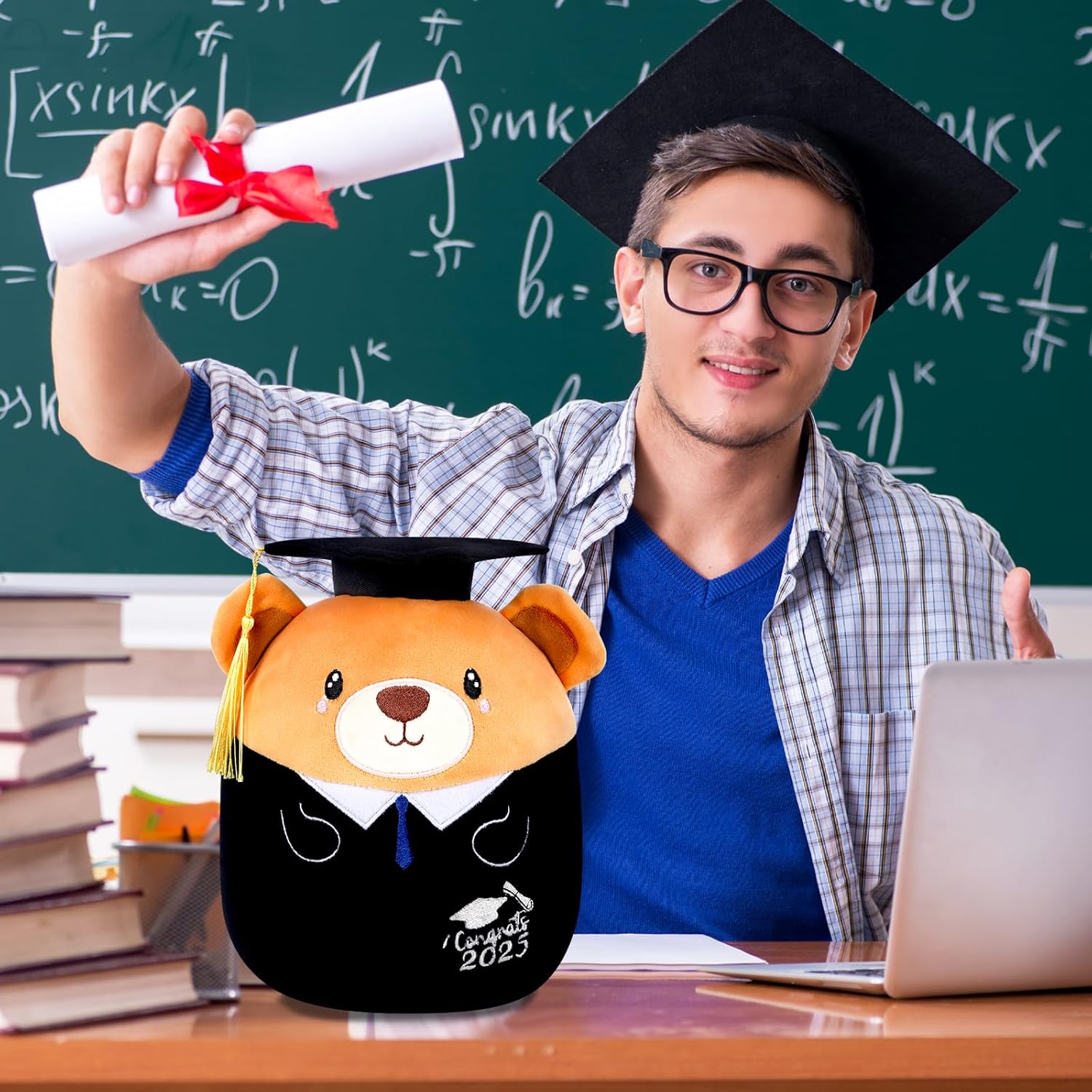 Grad 2025 Bear Plush Pillow Stuffed Animal