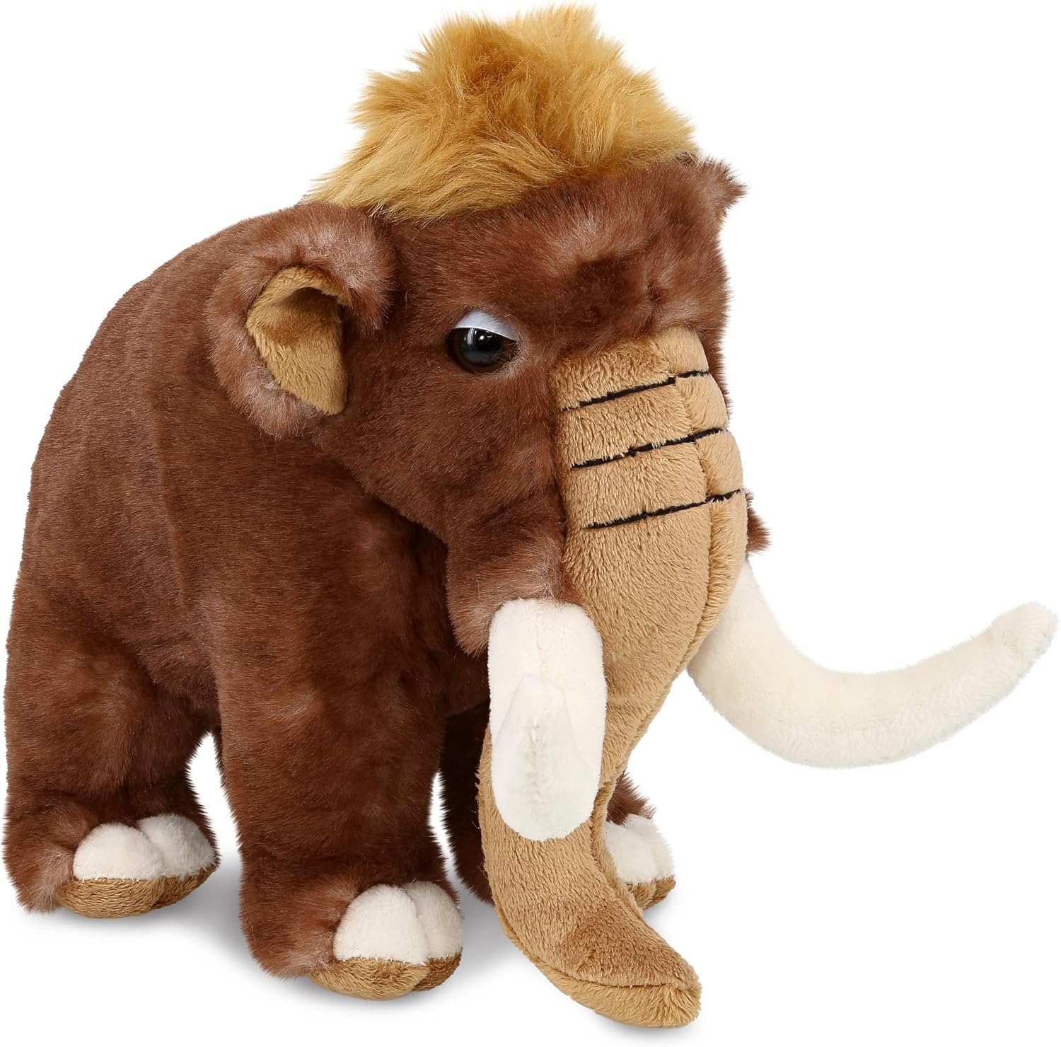 DolliBu Plush Mammoth Stuffed Animal - 9 Inch Huggable Wild Toy